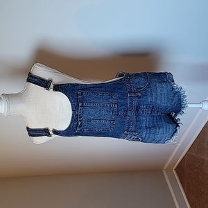 Free People Bib cutoff shorts